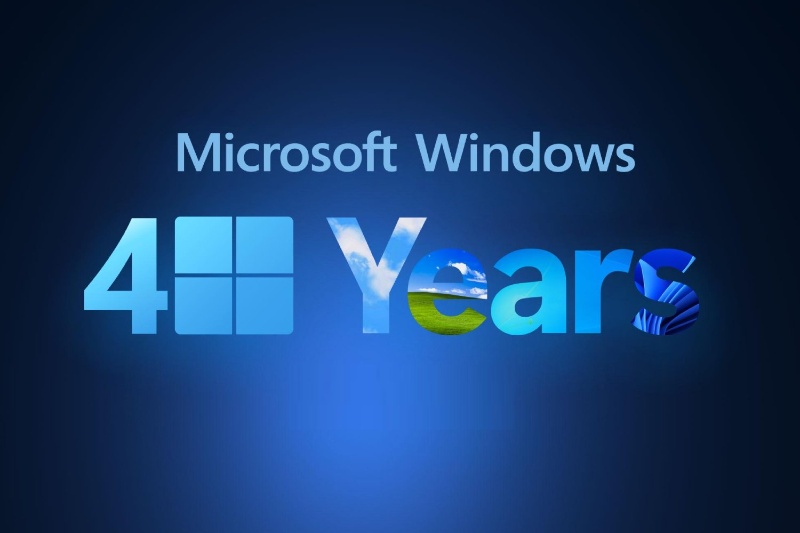 جشن ۴۰ سالگی ویندوز؛ سیستم‌عامل محبوب مایکروسافت