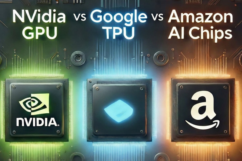 تفاوت‌های کلیدی تراشه‌های هوش مصنوعی انویدیا با محصولات گوگل و آمازون